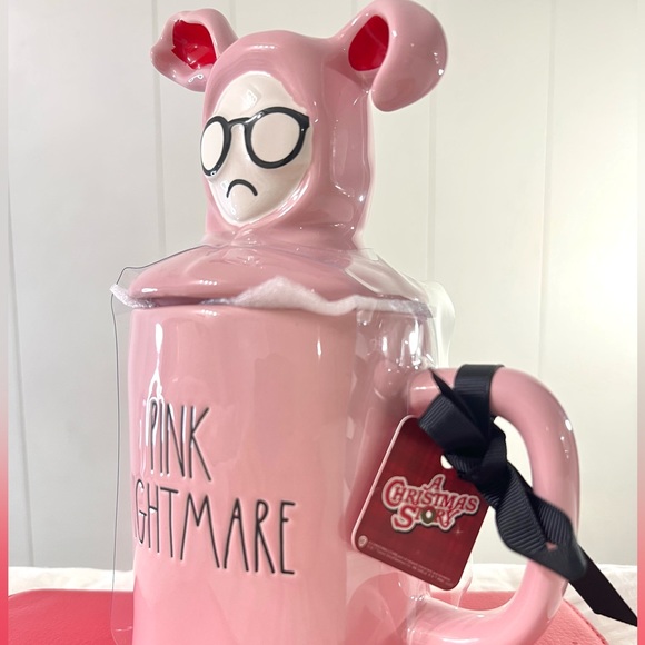 “NEW” Rae Dunn Pink Nightmare Mug Christmas Story - Picture 7 of 7